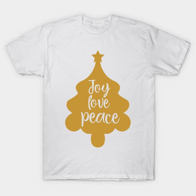 Joy love Peace T-Shirt by Peach Lily Rainbow